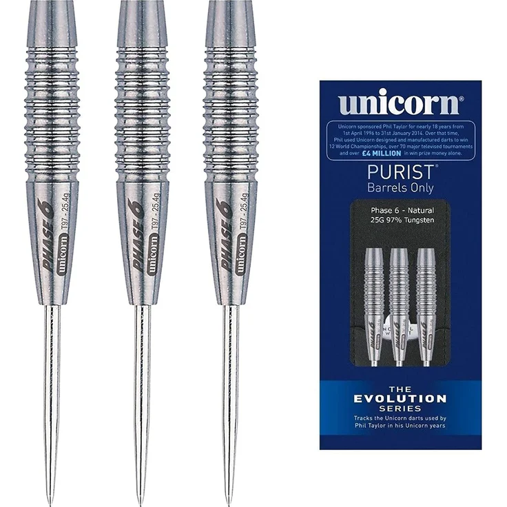 Unicorn Phase 6 Natural Purist Steel Barrels, 26 Gr. / Inhalt 1 Stück – Bild 1