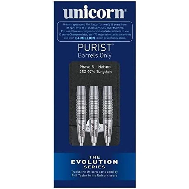 Unicorn Phase 6 Natural Purist Steel Barrels, 26 Gr. / Inhalt 1 Stück – Bild 4
