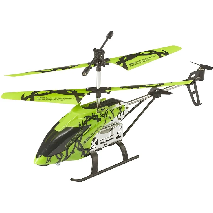 Revell Control 23940 RC Helicopter Glowee 2.0, 2.4GHz, einfach zu fliegen, Gyro, LED-Glow-in-the-Dark Effekte, Akku, ferngesteuerter Hubschrauber, grün, 25cm – Bild 5