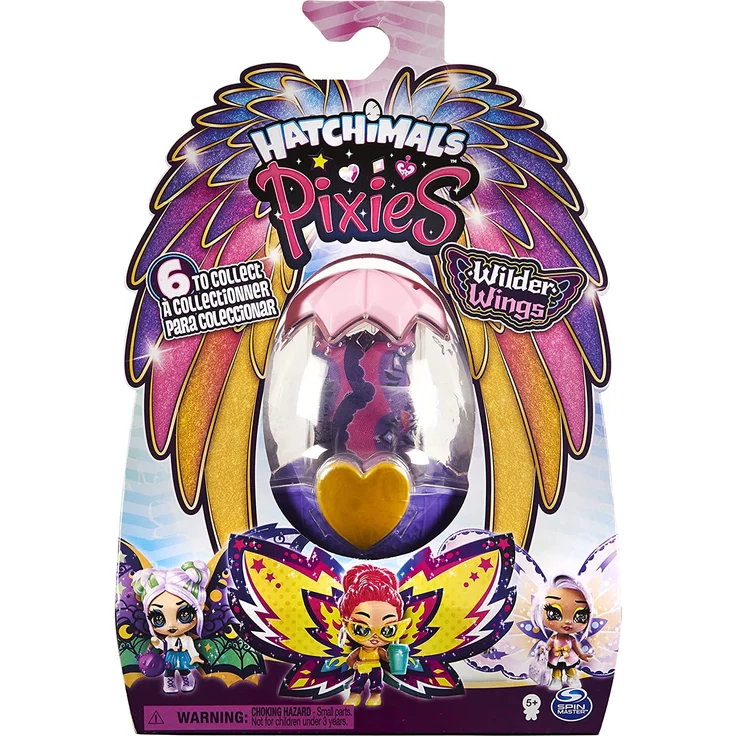 Spin Master Hatchimals Wilder Wings Pixies Sammelfigur mit Stoff-Flügeln und 2 Zubehörteilen, Spielfigur – Bild 6