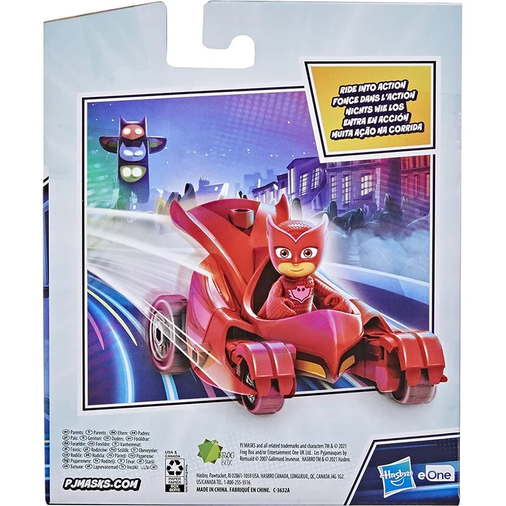 PJ Masks Eulengleiter Vorschulspielzeug, Eulettes Fahrzeug mit Eulette Action-Figur für Kinder ab 3 Jahren – Bild 5