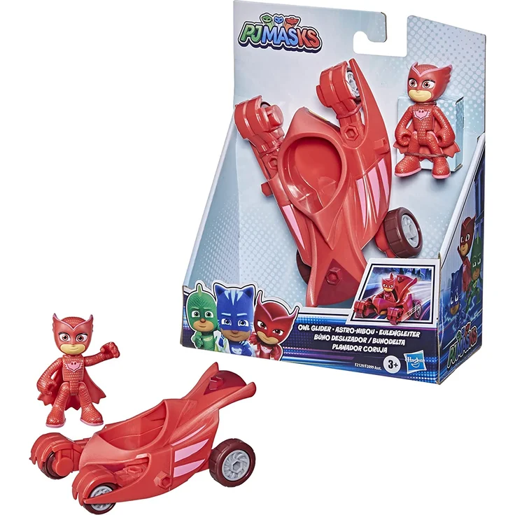 PJ Masks Eulengleiter Vorschulspielzeug, Eulettes Fahrzeug mit Eulette Action-Figur für Kinder ab 3 Jahren – Bild 3