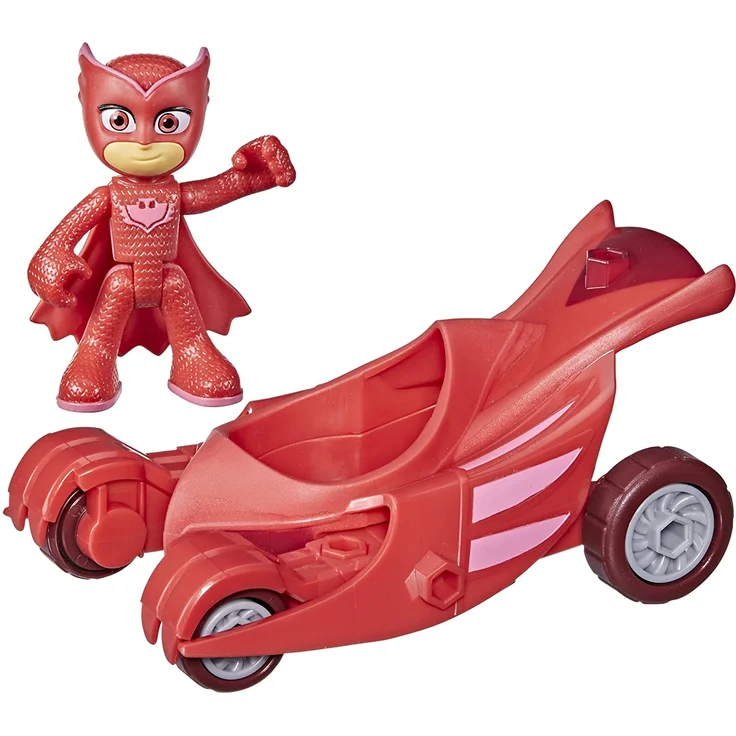 PJ Masks Eulengleiter Vorschulspielzeug, Eulettes Fahrzeug mit Eulette Action-Figur für Kinder ab 3 Jahren – Bild 1