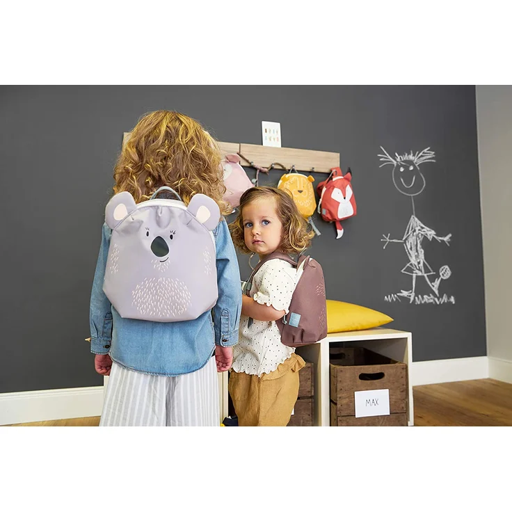 LÄSSIG Kinderrucksack für Kita Kindertasche Krippenrucksack mit Brustgurt-Tiny Backpack, About Friends Koala, 24 cm, 3,3 L – Bild 5