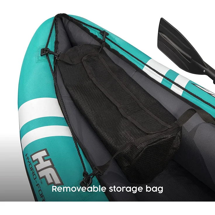 Bestway Hydro-Force 'Ventura', Kajak-Set, für 1 Person, max. Tragkraft, 130 kg, 280 x 86 x 40 cm (LxBxH), türkis – Bild 8