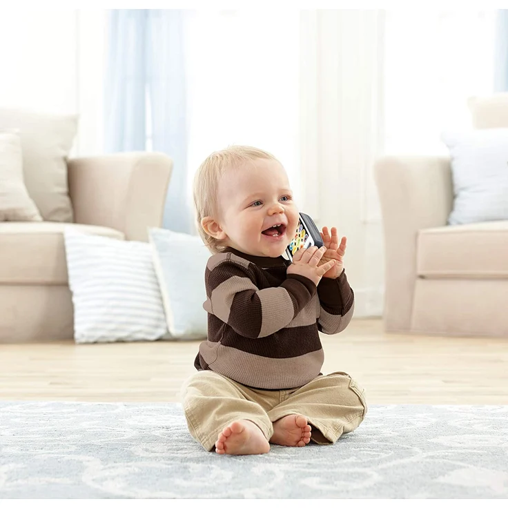 Fisher-Price BHB90 - Lernspaß Smartphone-Spielzeug, mit Liedern und Geräuschen, Babyspielzeug ab 6 Monaten – Bild 2