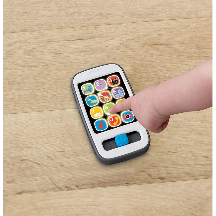 Fisher-Price BHB90 - Lernspaß Smartphone-Spielzeug, mit Liedern und Geräuschen, Babyspielzeug ab 6 Monaten – Bild 3