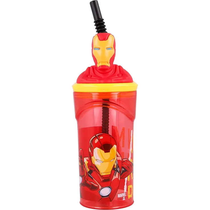 Stor 57778 - Marvel Avengers Ironman, 3D Trinkbecher 360ml