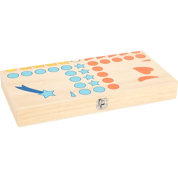 small foot 7358 Ludo "Tiere" aus Holz, Gesellschaftsspiel für Groß und Klein, mit Tierchen-Spielfiguren, ab 4 Jahren – Bild 5