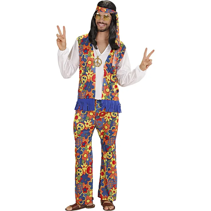 Widmann - Erwachsenenkostüm Hippie Mann