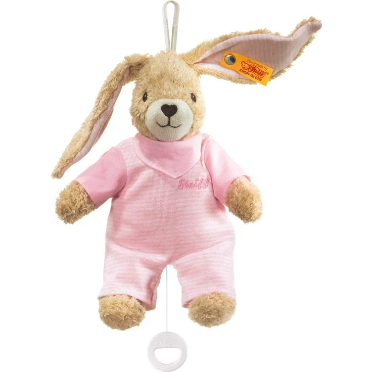 Steiff 237584 Hoppel Spieluhr 20 rosa Hase – Bild 1