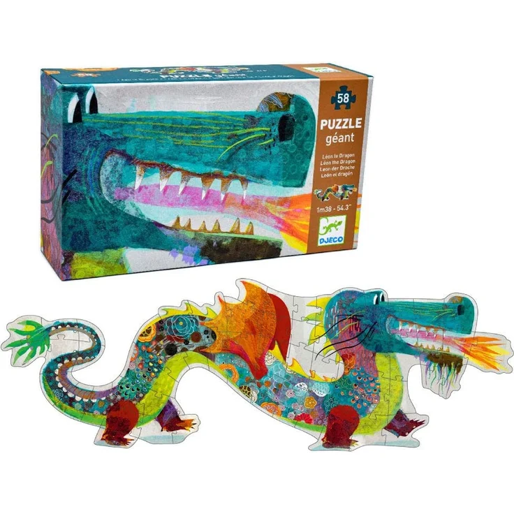 Djeco -Großes Puzzle „Leon der Drache“ – Bild 1