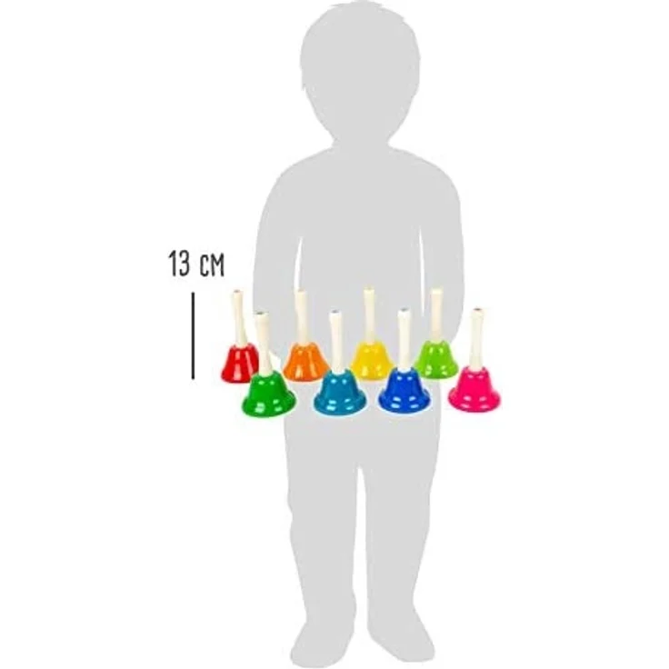 small foot 11693 - Handglocken Set mit Notenblatt, 9-teilig – Bild 6