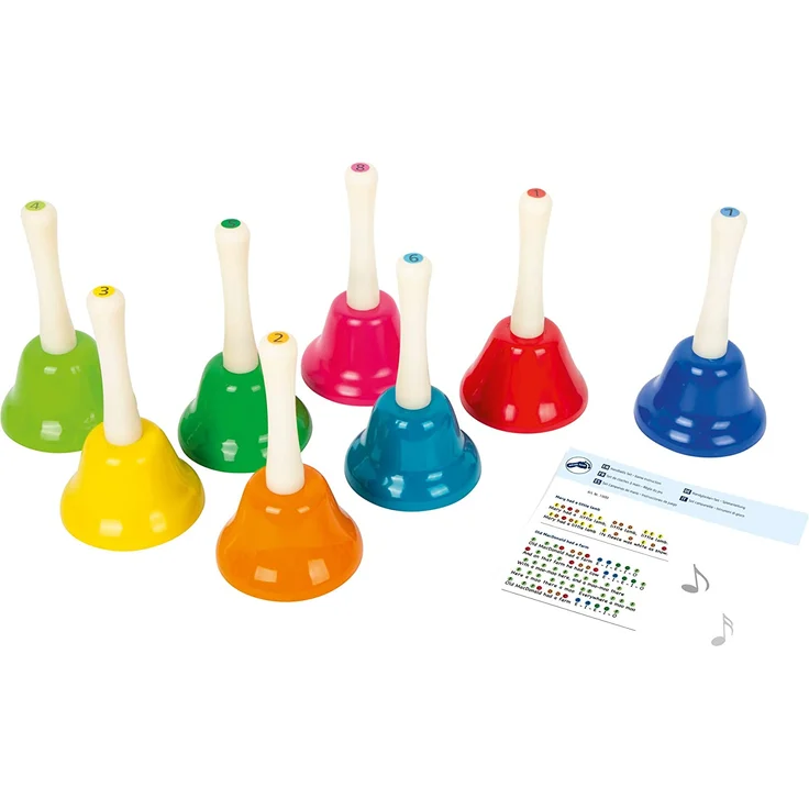 small foot 11693 - Handglocken Set mit Notenblatt, 9-teilig – Bild 4