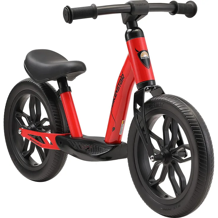 BIKESTAR Extra leichtes Kinder Laufrad ab 3 Jahre | 12 Zoll Eco Classic Lauflernrad | Rot