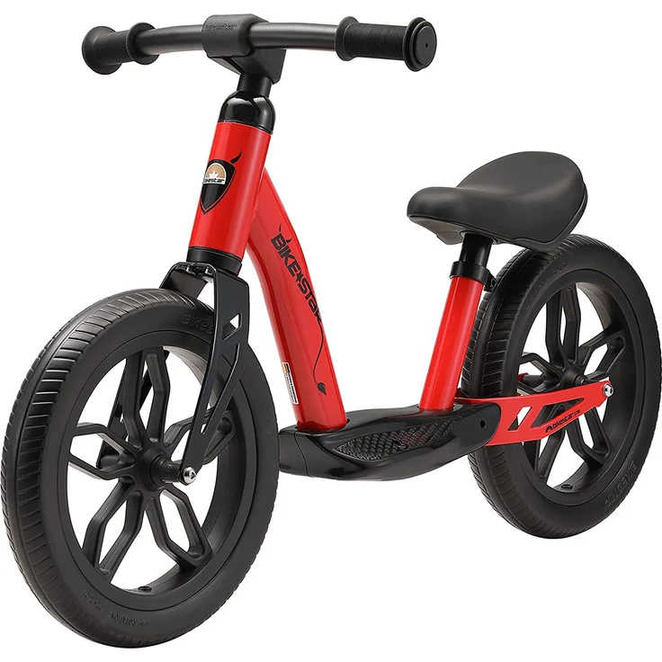 BIKESTAR Extra leichtes Kinder Laufrad ab 3 Jahre | 12 Zoll Eco Classic Lauflernrad | Rot – Bild 3