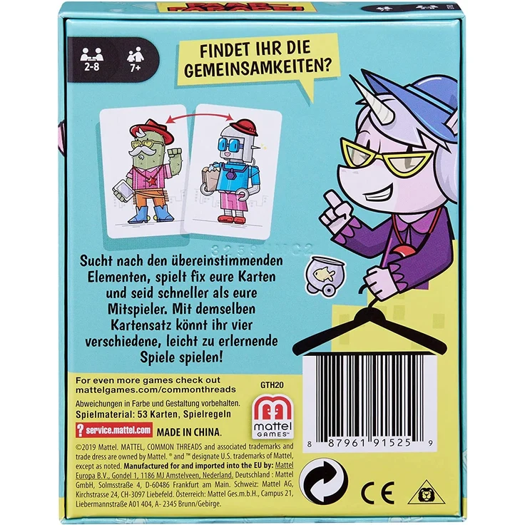 Mattel Games - GTH20 Paar-Parade Kartenspiel, Gesellschaftsspiel, Familienspiel ab 7 Jahren – Bild 5