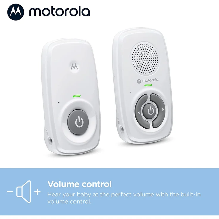 Motorola Nursery AM21/MBP21 Babyphone Audio - Digitales Babyfon mit DECT-Technologie zur Audio-Überwachung - 300 Meter Reichweite - Mikrofon mit hoher Empfindlichkeit, 1 Stück (1er Pack) – Weiß – Bild 4