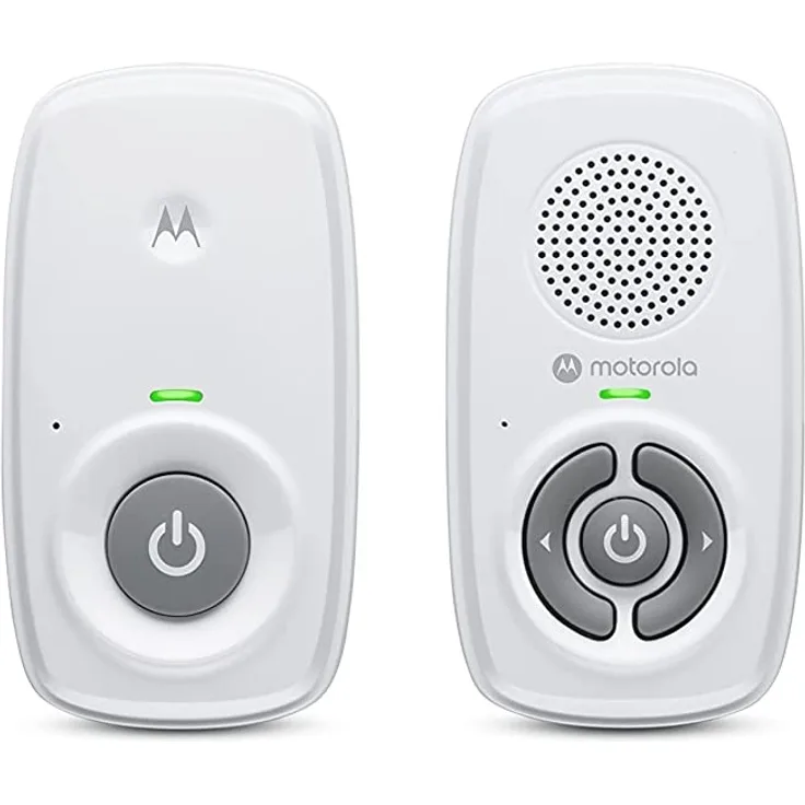 Motorola Nursery AM21/MBP21 Babyphone Audio - Digitales Babyfon mit DECT-Technologie zur Audio-Überwachung - 300 Meter Reichweite - Mikrofon mit hoher Empfindlichkeit, 1 Stück (1er Pack) – Weiß
