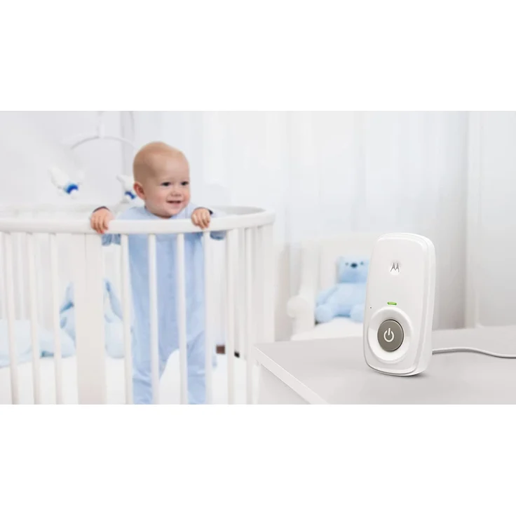 Motorola Nursery AM21/MBP21 Babyphone Audio - Digitales Babyfon mit DECT-Technologie zur Audio-Überwachung - 300 Meter Reichweite - Mikrofon mit hoher Empfindlichkeit, 1 Stück (1er Pack) – Weiß – Bild 12