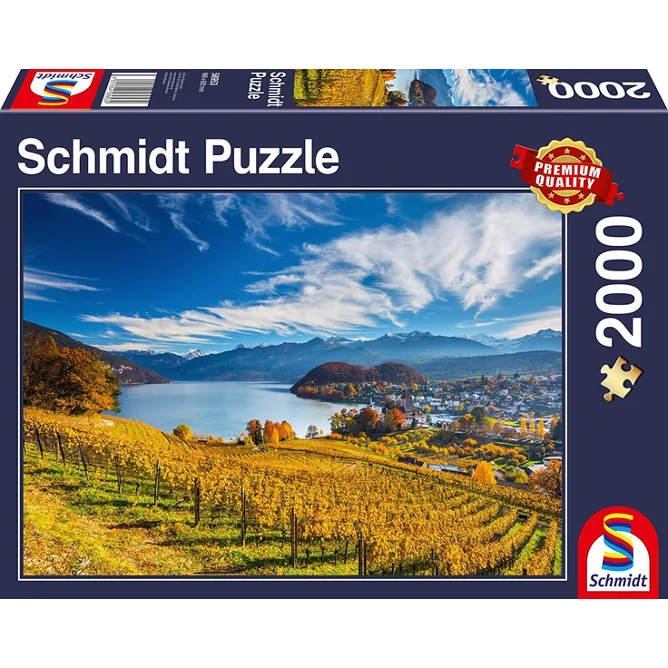 Schmidt Spiele 58953 Weinberge, 2000 Teile Puzzle, bunt