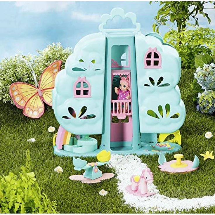 BABY born Zapf Creation 904480 Surprise Spielset Baumhaus mit extra großer Spielfläche, zum zusammenklappen und mitnehmen – Bild 5