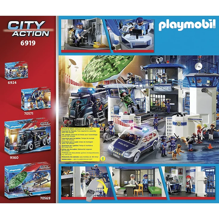 Playmobil 6919.0 6919 Polizeistation mit Gefängnis, multi – Bild 3