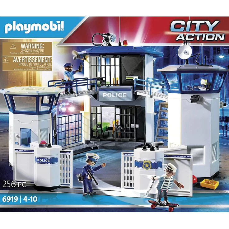 Playmobil 6919.0 6919 Polizeistation mit Gefängnis, multi – Bild 2
