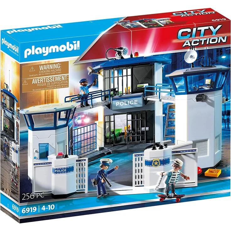Playmobil 6919.0 6919 Polizeistation mit Gefängnis, multi – Bild 1