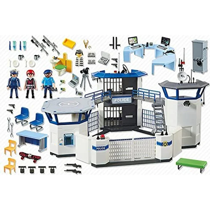 Playmobil 6919.0 6919 Polizeistation mit Gefängnis, multi – Bild 6