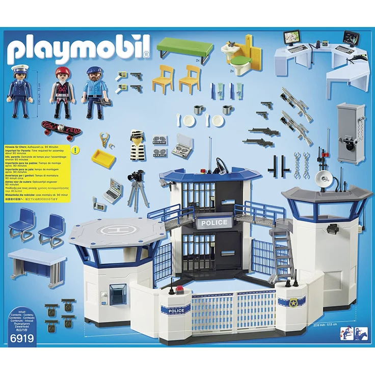 Playmobil 6919.0 6919 Polizeistation mit Gefängnis, multi – Bild 4