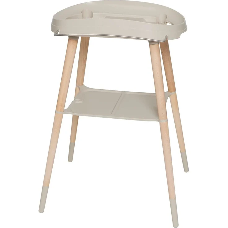 Bebe-Jou Badewannenständer Sense Taupe mit schönen Holzbeinen – Bild 3