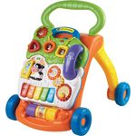 VTech Baby Spiel- und Laufwagen – Lauflernwagen mit regulierbarer Geschwindigkeit, Musik und abnehmbarem Spielboard – Für Kinder von 12-36 Monaten