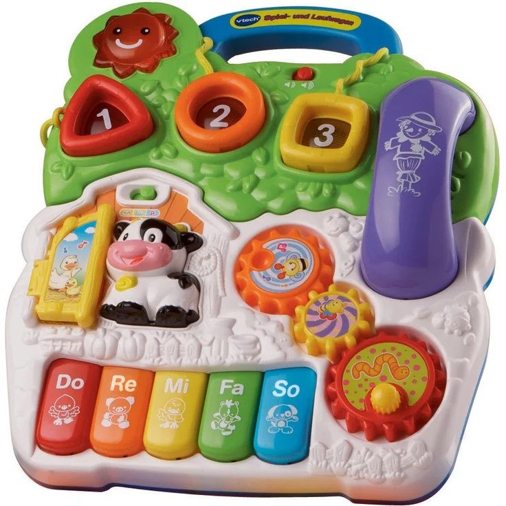 VTech Baby Spiel- und Laufwagen – Lauflernwagen mit regulierbarer Geschwindigkeit, Musik und abnehmbarem Spielboard – Für Kinder von 12-36 Monaten – Bild 3