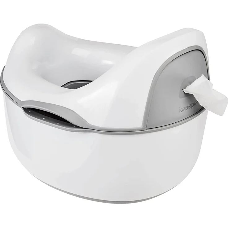 keeeper Babytopf deluxe 4in1, Töpfchen + Toilettensitz + Hocker + Feuchttuchspender, Ab ca. 18 Monate bis ca. 4 Jahre, Kasimir, Weiß – Bild 4