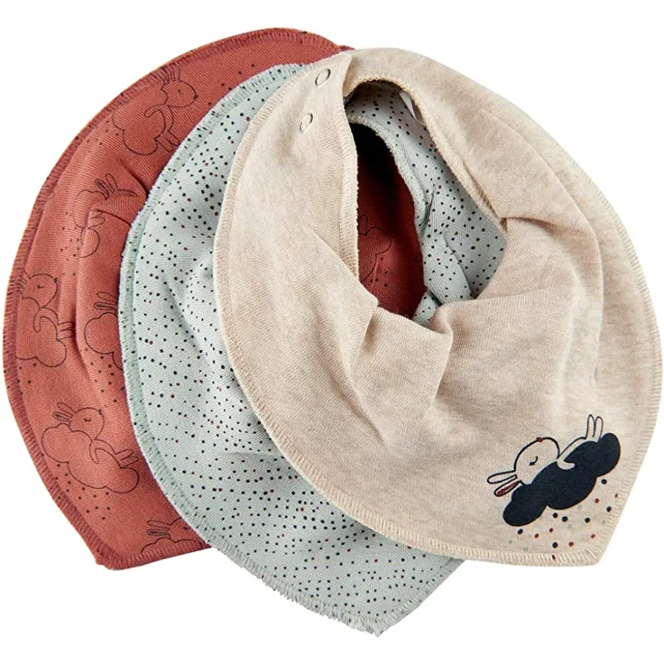 Pippi lätzchenbandana junior Polycotton beige Einheitsgrösse 3 Stück