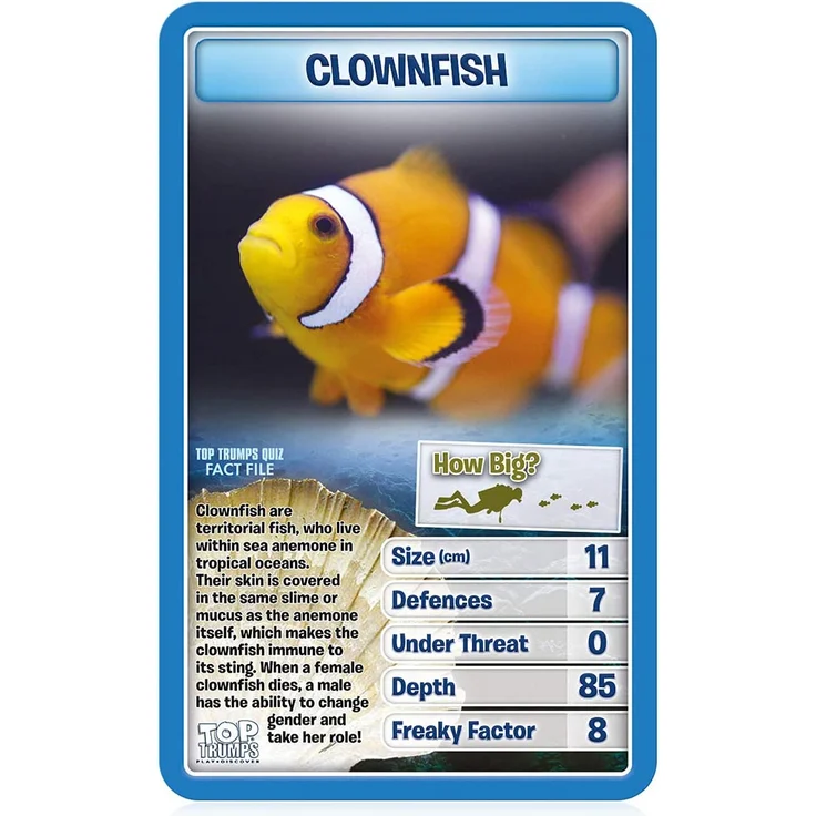 Winning Moves Creatures of the Deep Top Trumps Card Game (ENGLISH) – Bild 4