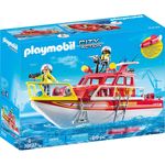 Playmobil 70147 City Action Feuerlöschboot, bunt