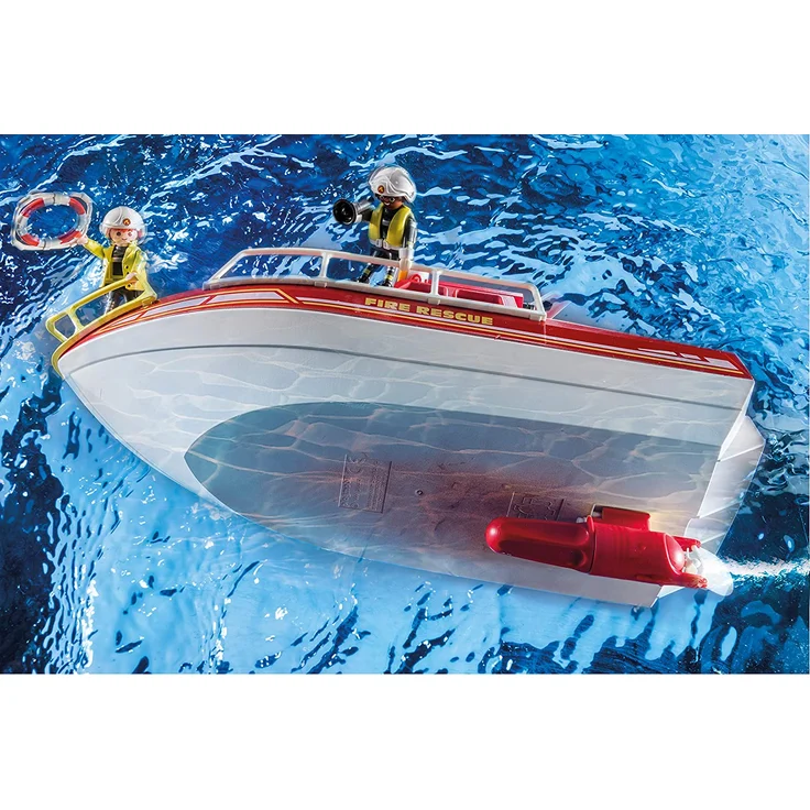 Playmobil 70147 City Action Feuerlöschboot, bunt – Bild 5