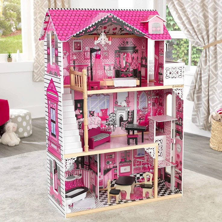 KidKraft 65093 Puppenhaus Amelia, Mehrfarbig – Bild 3