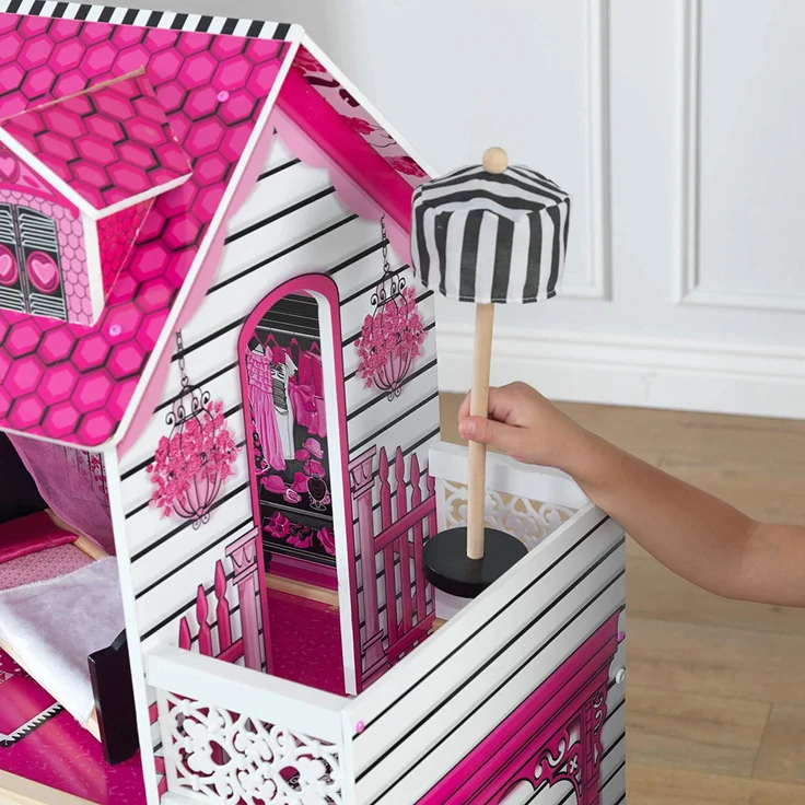 KidKraft 65093 Puppenhaus Amelia, Mehrfarbig – Bild 7