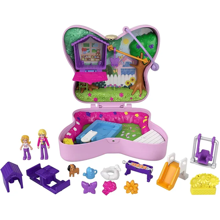spielset Schmetterling Mädchen rosa 16 Stück