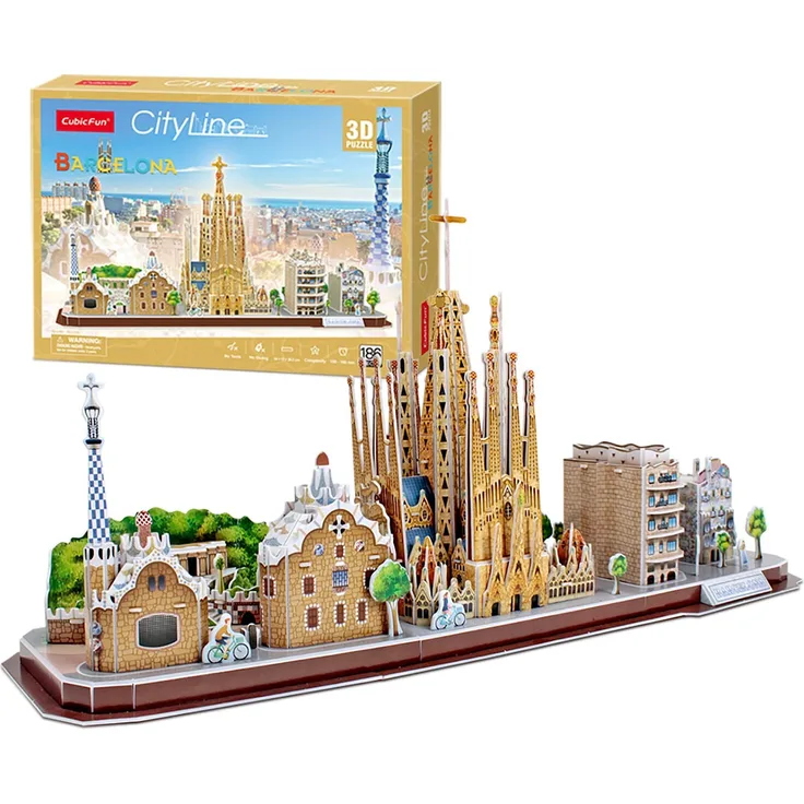 Puzzle 3D City Line Barcelona