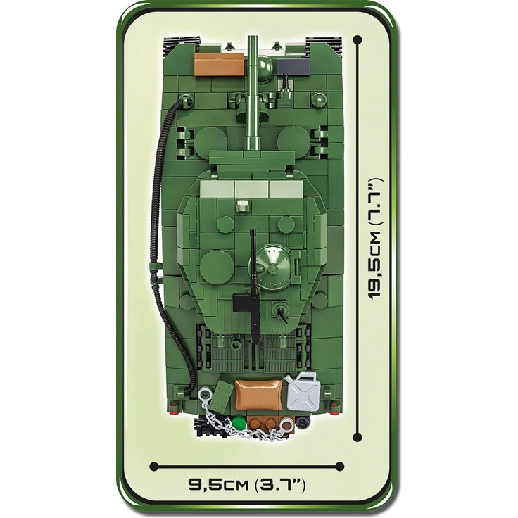 COBI HC WWII Sherman M4AE2 Jumbo 2fig. 720kl 2550 – Bild 4