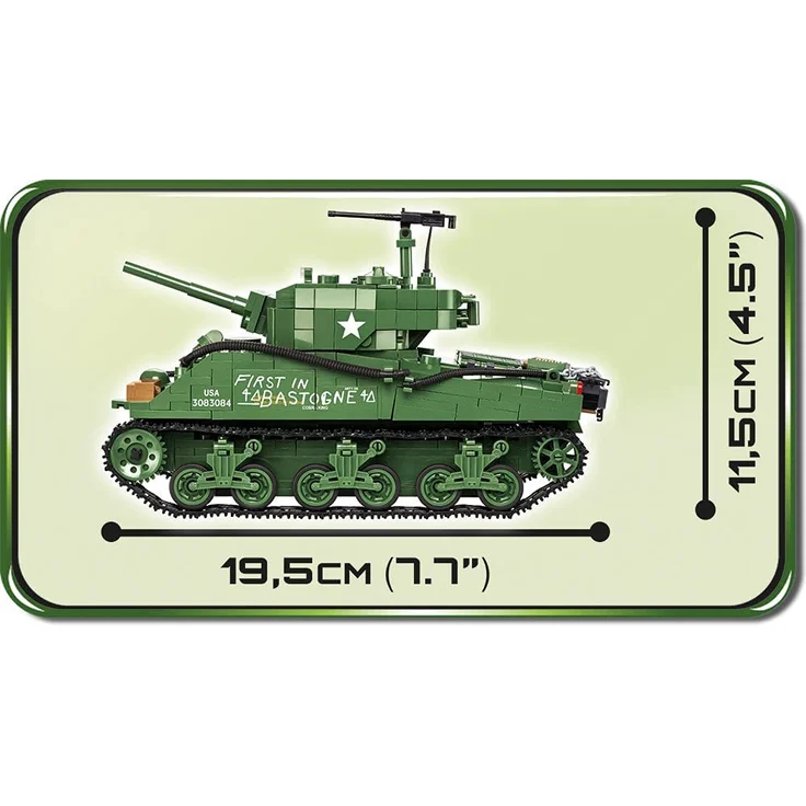 COBI HC WWII Sherman M4AE2 Jumbo 2fig. 720kl 2550 – Bild 3