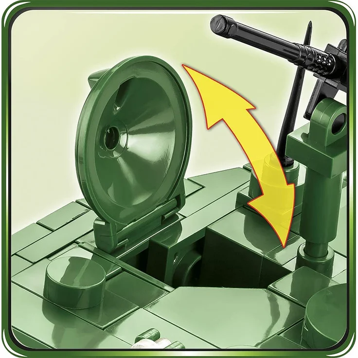 COBI HC WWII Sherman M4AE2 Jumbo 2fig. 720kl 2550 – Bild 7