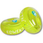 EDWEKIN® Schwimmflügel für Kinder mit extragroßen Luftkammern; Schwimmhilfe für Baby / Kleinkinder von 1 bis 6 Jahren; Perfekte Schwimmlernhilfe für Mädchen und Jungs, transparentes Design