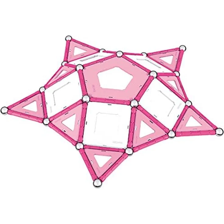 Geomag, Classic Pink 344, Magnetkonstruktionen und Lernspiele, Konstruktionsspielzeug, 104-teilig – Bild 6