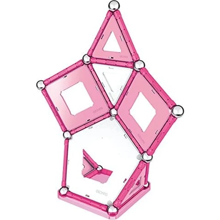 Geomag, Classic Pink 344, Magnetkonstruktionen und Lernspiele, Konstruktionsspielzeug, 104-teilig – Bild 4
