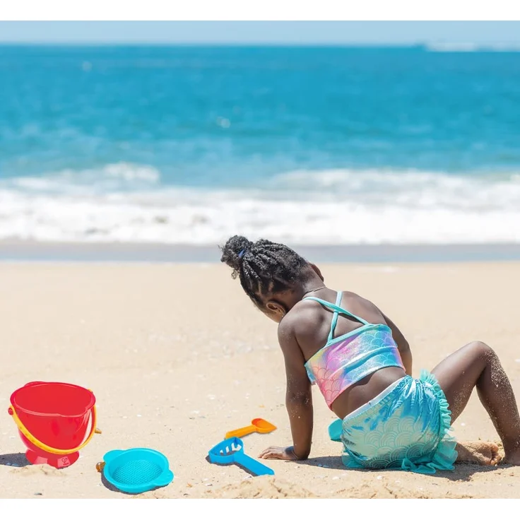 Hape E4056 - Grundausstattung Strandspielzeug, Sandspielzeug, mehrfarbig – Bild 4